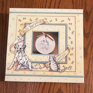 Pet Pawprint Keepsake Kit - Cream